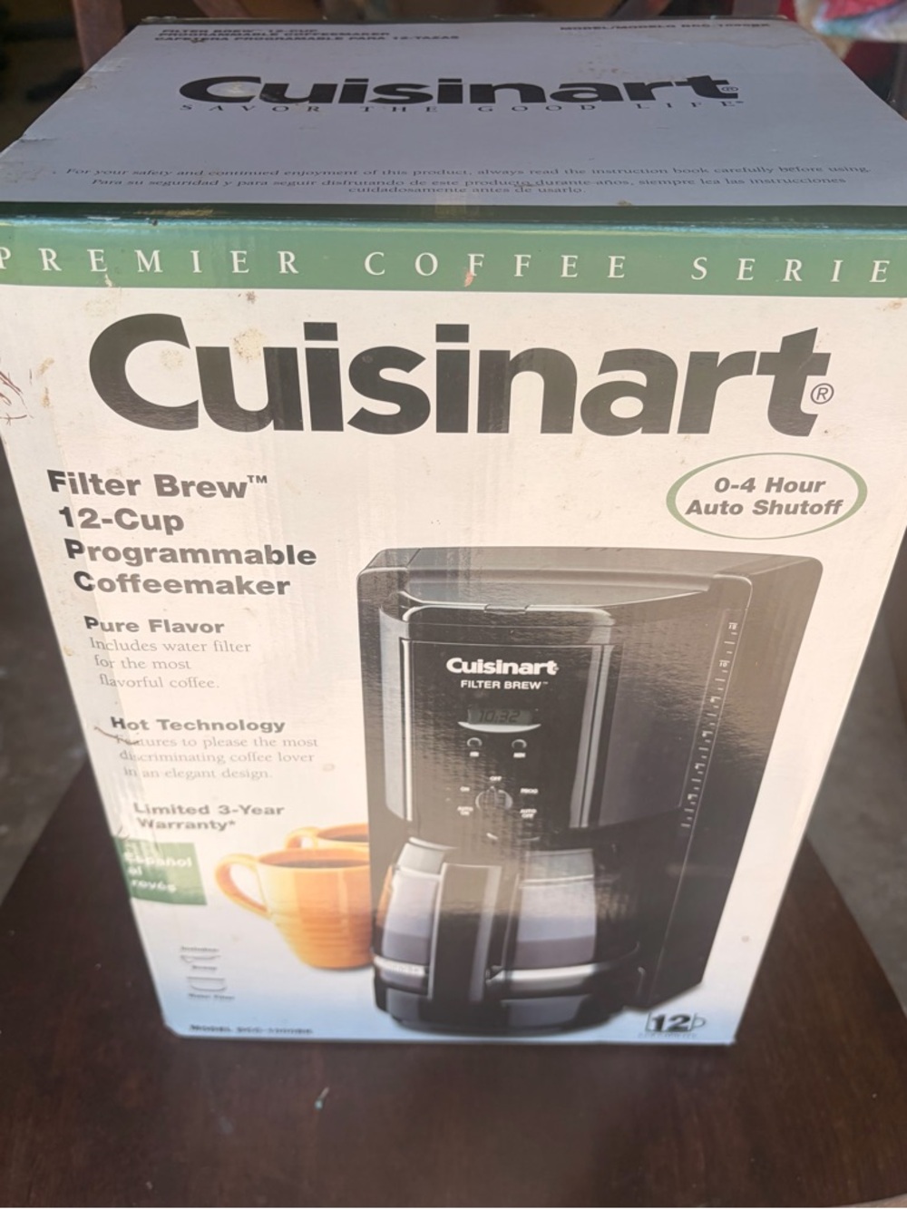 Cuisinart Black and Silver 12-Cup Programmable Coffee Maker